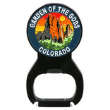 Impulse Souvenirs Magnet Bottle Opener - Garden of the Gods Sunset Round