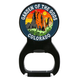 Impulse Souvenirs Magnet Bottle Opener - Garden of the Gods Sunset Round