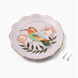 Scout Curated Wears Dish/Earring - Hummingbird/Lavender