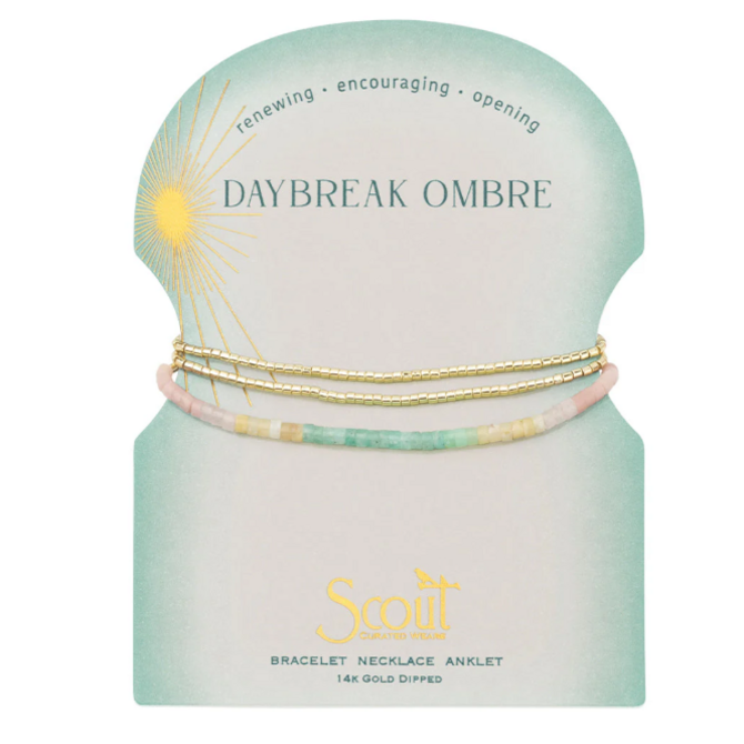 Scout Curated Wears Bracelet - Ombre Wrap Daybreak/Gold