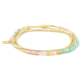 Scout Curated Wears Bracelet - Ombre Wrap Daybreak/Gold