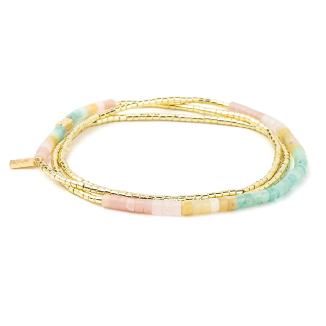 Scout Curated Wears Bracelet - Ombre Wrap Daybreak/Gold