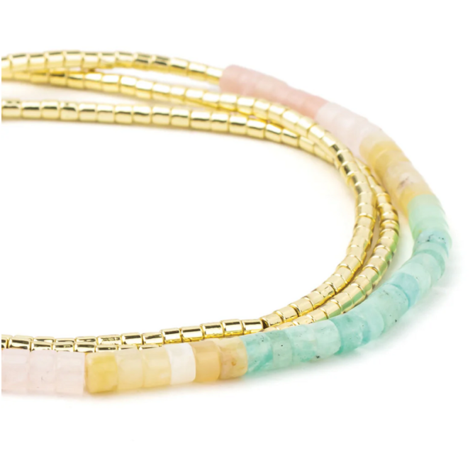 Scout Curated Wears Bracelet - Ombre Wrap Daybreak/Gold