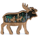 BARRY OWEN INC MAGNET-MOOSE LAYERED WOOD