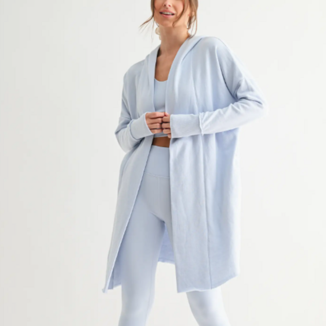 mono b Cardigan - Longline Hoodie
