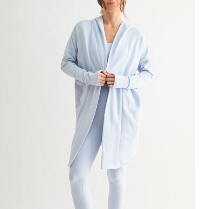 mono b Cardigan - Longline Hoodie