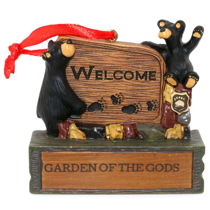 Demdaco/misc Product Magnet/Ornament - Bears Welcome Sign Garden of the Gods