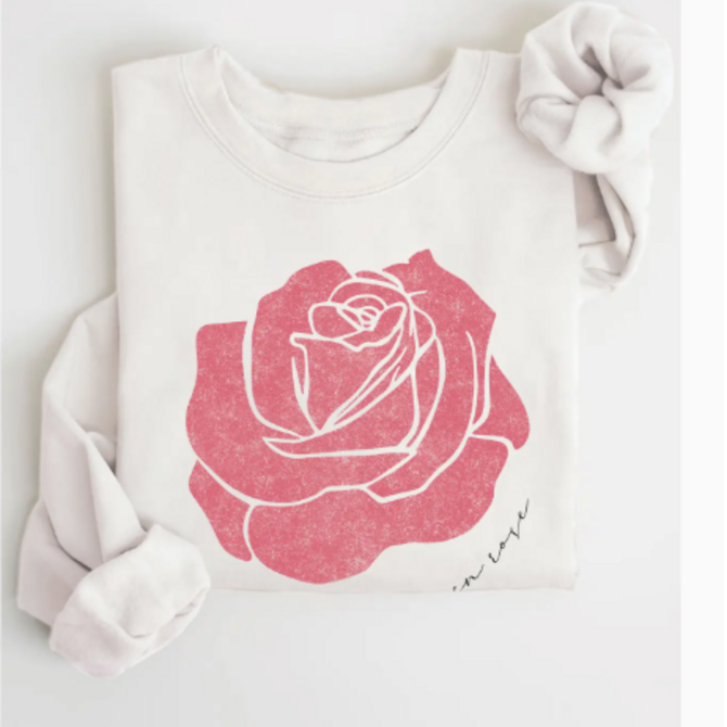 RusTee Clothing Crew - La Vie En Rose Sweatshirt