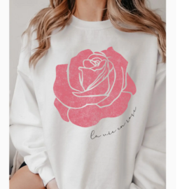 RusTee Clothing Crew - La Vie En Rose Sweatshirt