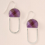 Scout Curated Wears *Earring - Amethyst/Silver Chandelier