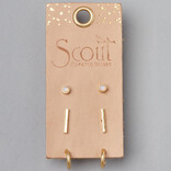 Scout Curated Wears Stud Trio - Scarlett/Gold