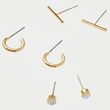 Scout Curated Wears Stud Trio - Scarlett/Gold