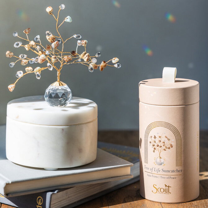 Scout Curated Wears Suncatcher Tree of Life - Rose Quartz/Love