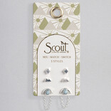 Scout Curated Wears Earring Set - Mountain/Diamond/Blue Howlite/Silver