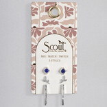 Scout Curated Wears Earring Set - Leaf/Lapis/Silver