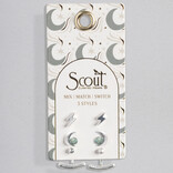 Scout Curated Wears Earring Set - Moon/Lightning/Turquoise/Silver