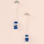 Scout Curated Wears Earring - Lapis/Silver Thread