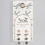 Scout Curated Wears Earring Set - Dragonfly/African Turquoise/Gold
