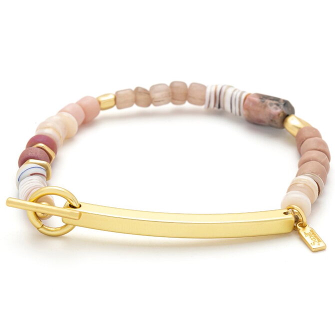 Scout Curated Wears Bracelet - Loved Rhodochrosite/Gold
