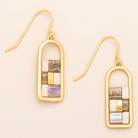 Scout Curated Wears Earring - Good Karma Blush/Topaz/Gold