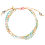 Scout Curated Wears Bracelet - Mixed Media/Courage/Amazonite/Gold