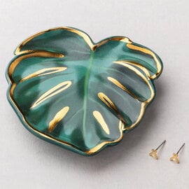 Scout Curated Wears Dish/Earring - Leaf/Sage