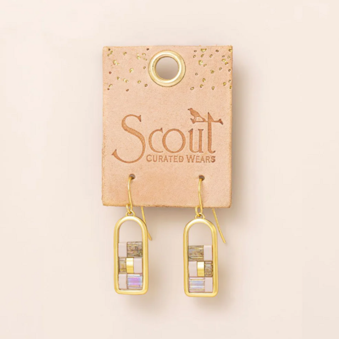 Scout Curated Wears Earring - Good Karma Blush/Topaz/Gold