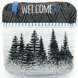 Kay Dee Designs Pocket Mitt - Wildwoods Lodge Trees/Welcome