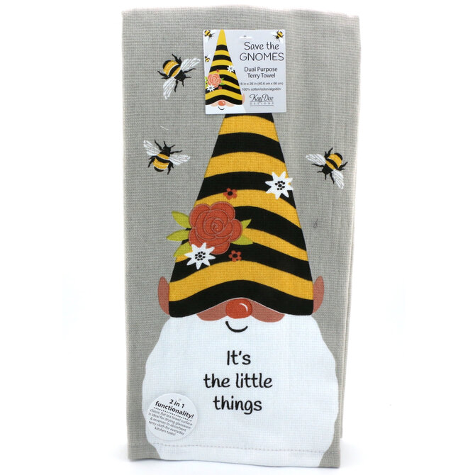Kay Dee Designs Tea Towel - Little Things/Gnome Terry
