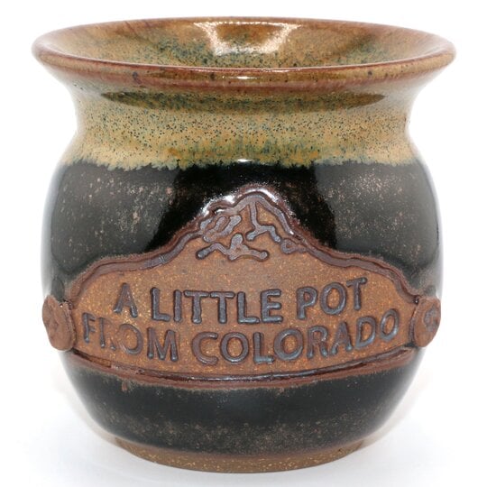 DOWN TO EARTH POTTERY Jar - Little Pot From Colorado - Assorted Colors