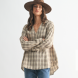 WISHLIST Shirt - Oversized Plaid