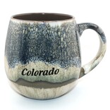 American Gift Corp BOWL/MUG-Drip Glaze Stripe Colorado 18OZ ASST
