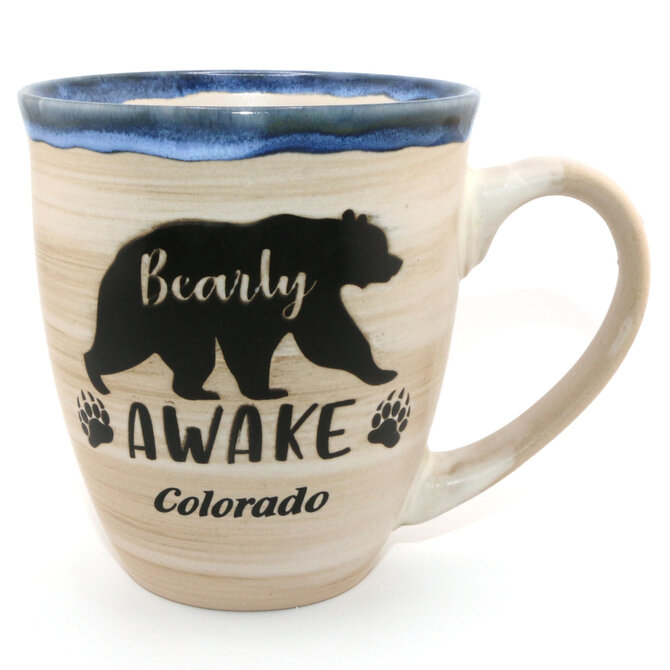 American Gift Corp MUG-BEARLY AWAKE FLARE 18OZ ASST