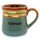 American Gift Corp MUG-COLOR W/ STRIPES COLORADO ASST