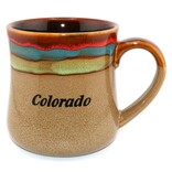American Gift Corp MUG-COLOR W/ STRIPES COLORADO ASST