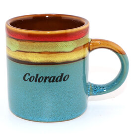 American Gift Corp CUP-Color w/Stripes Colorado 4OZ ASST