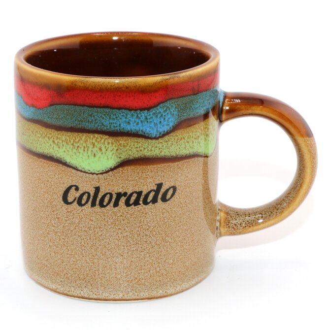 American Gift Corp CUP-COLOR W/ STRIPES COLORADO 4OZ ASST
