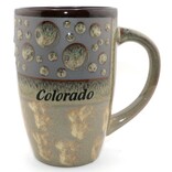American Gift Corp MUG-Dots Drip Glaze Colorado 18OZ ASST