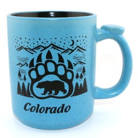 American Gift Corp MUG-BEAR PAW THUMB HLDR CO 16OZ ASST