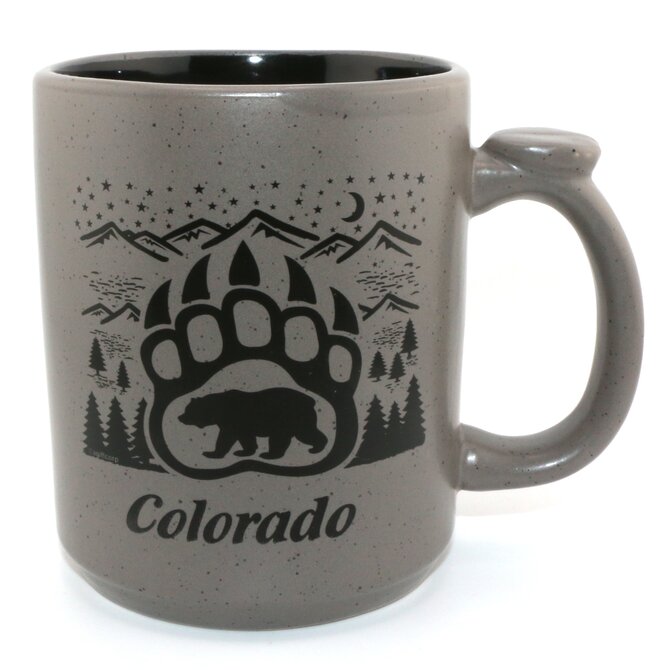 American Gift Corp MUG-BEAR PAW THUMB HLDR CO 16OZ ASST