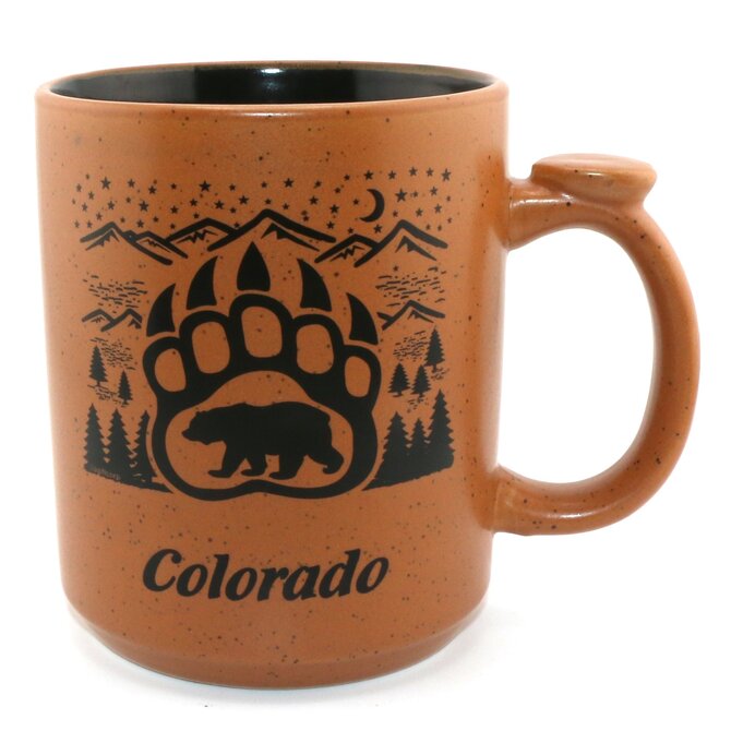 American Gift Corp MUG-BEAR PAW THUMB HLDR CO 16OZ ASST