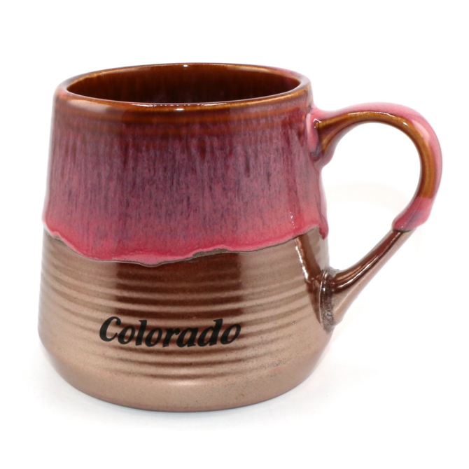 American Gift Corp MUG-METALIC GLAZE CO 18OZ ASST