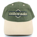 Sanborn Souvenir Co. Inc. CAP-Colorado Diamond Dark Green/Tan