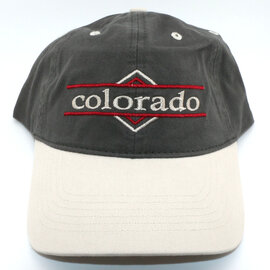 Sanborn Souvenir Co. Inc. CAP-Colorado Diamond Dark Grey/Cream