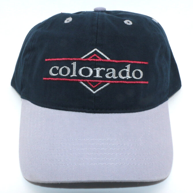 Sanborn Souvenir Co. Inc. CAP-COLORADO DIAMOND NAVY/LIGHT BLUE