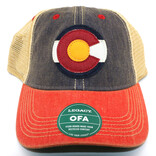 LEGACY CAP-TRK NAVY/SCARLET COLORADO FLAG
