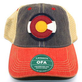 LEGACY CAP-TRK Navy/Scarlet Colorado Flag