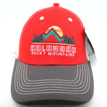 Prairie Mtn Screening CAP-EMB JADED MT POPPY/WHITE