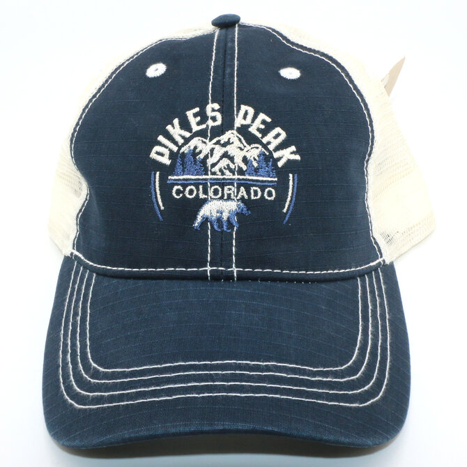 Prairie Mtn Screening CAP-BOTTL CAP MTN BEAR NAV/WHI