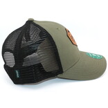 LEGACY CAP-OLIVE/BLK LPS W/LEATHER PP